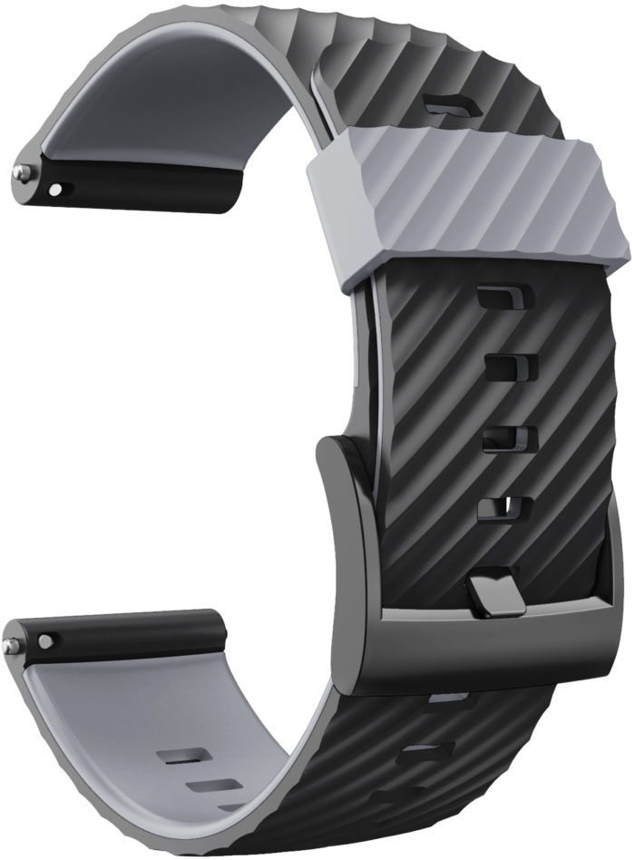 4wrist Remienok na Suunto 7, Suunto 9, 9 Baro a Spartan Sport - Grey/Black