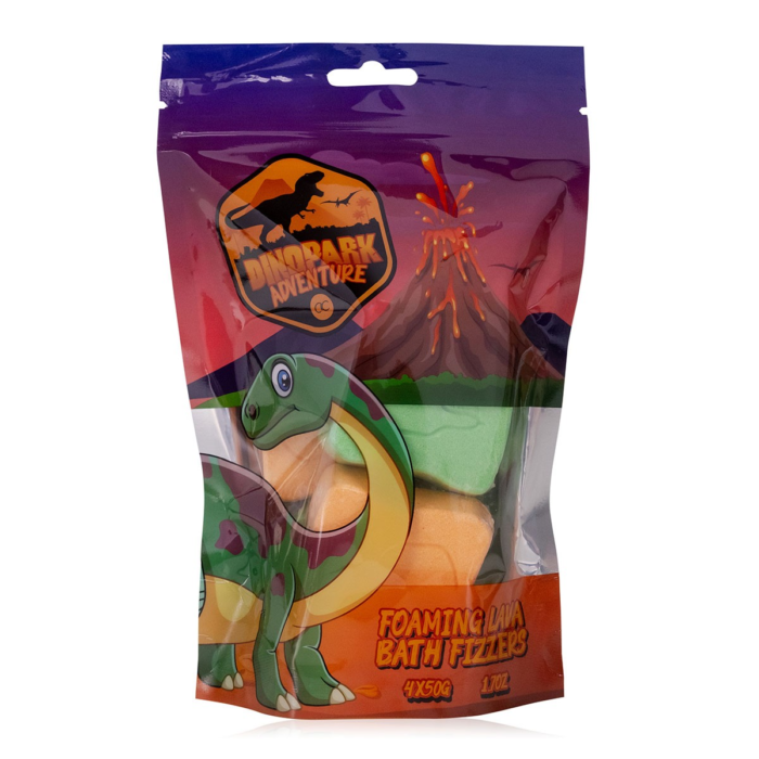 Accentra Šumivá bomba do kúpeľa Dinopark Adventure (Bath Fizzer) 4 x 50 g