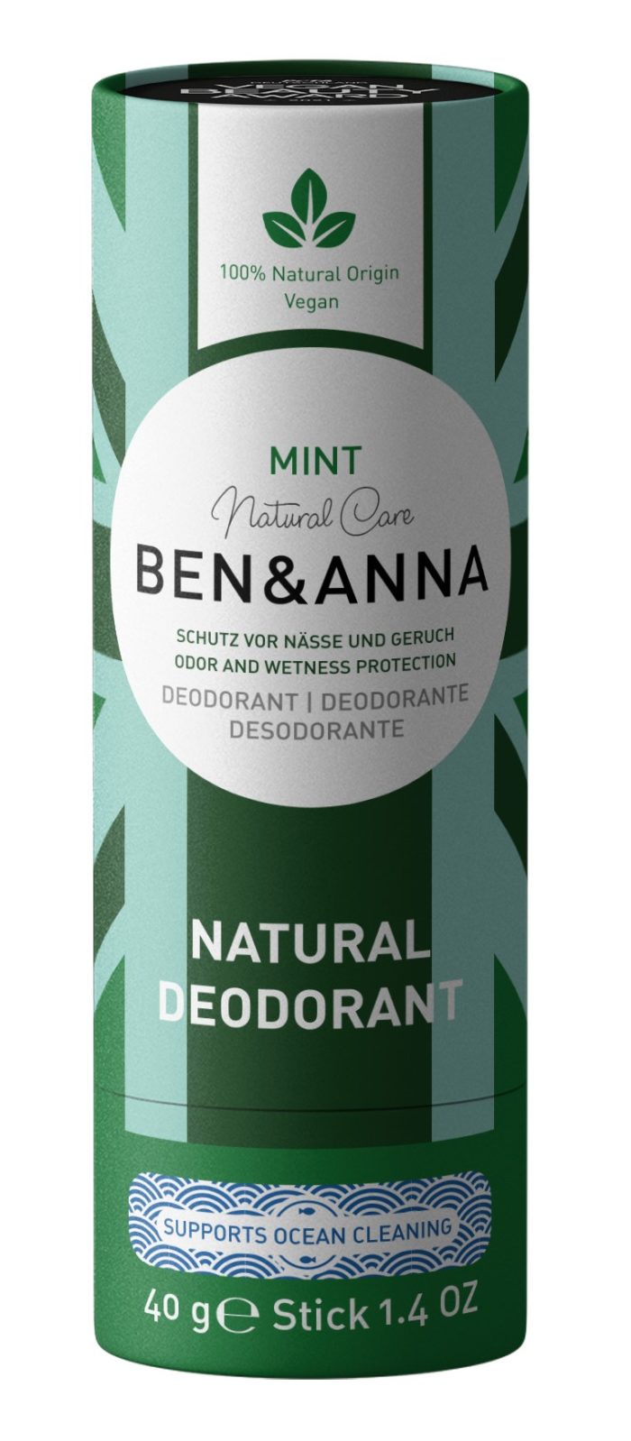 BEN & ANNA Tuhý dezodorant Mint 40 g