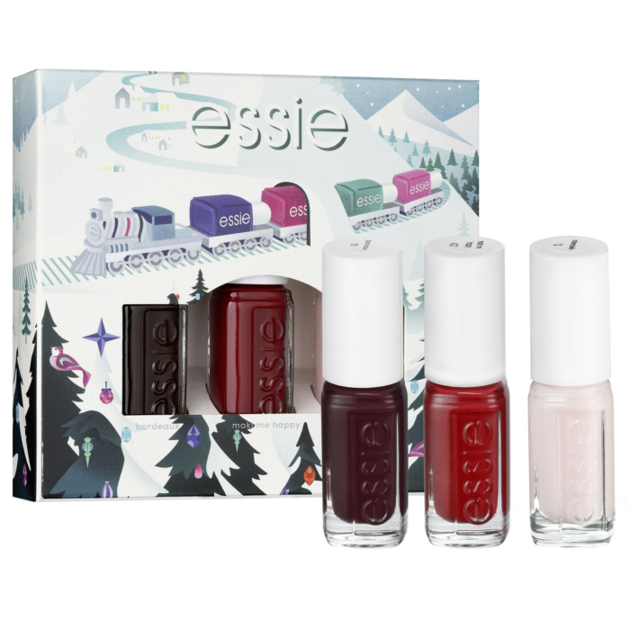 Essie Sada lakov na nechty Vianočný minitriopack 3 x 5 ml