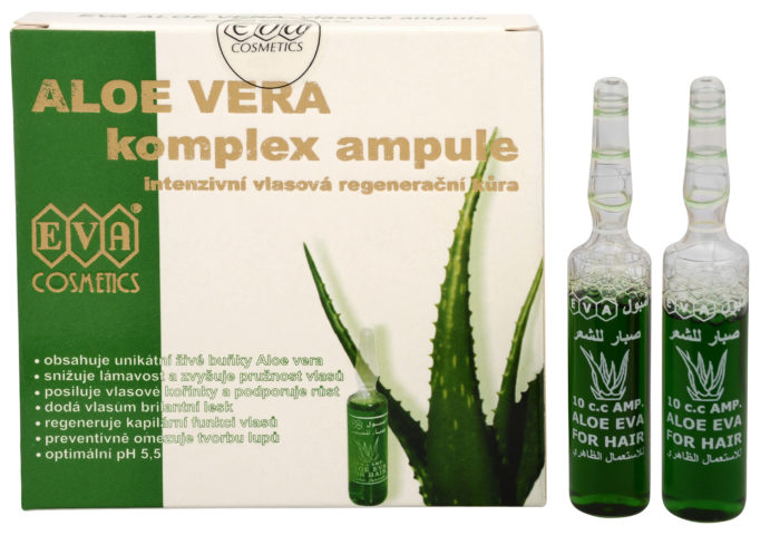 Eva Cosmetics Aloe Vera Vlasové ampulky 5 x 10 ml