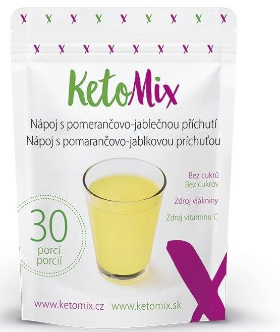KetoMix Nápoj s pomarančovo-jablkovou príchuťou 90 g / 30 porcií