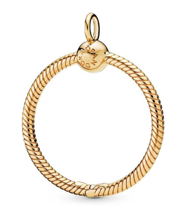 Pandora Pozlátený Náhrdelníkové prívesok na korálky Shine 368735C00 / 368736C00 3,5 cm