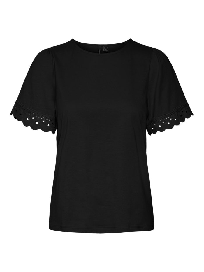 Vero Moda Dámske tričko VMPANNA Regular Fit 10279000 Black S