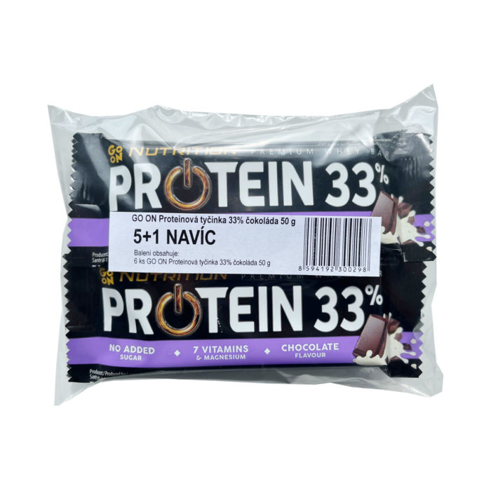 Vieste Proteínová tyčinka Go on 33% čokoláda 50 g 5+1 navyše