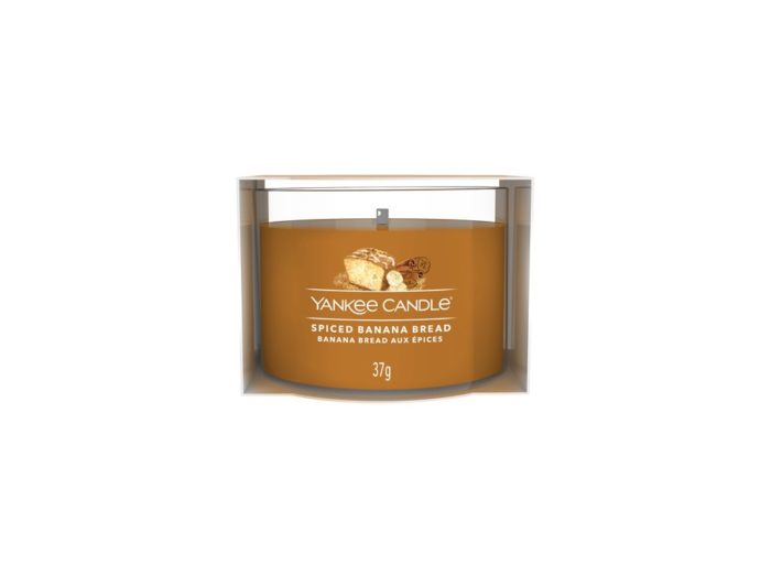 Yankee Candle Votívna sviečka v skle Spiced Banana Bread 37 g